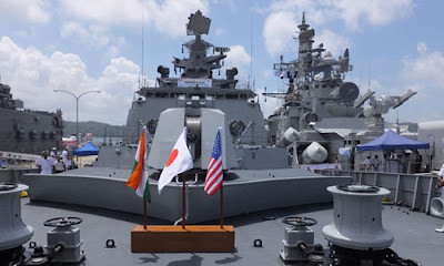 India, Japan, US, Naval Exercise, United States of America, United States, Trilateral Naval Exercise, East coast of Okinawa Prefecture, Western Pacific