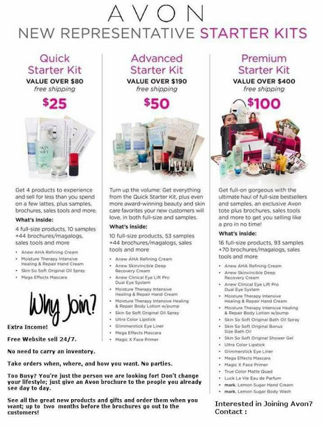 Avon Starter Kits as low as $25