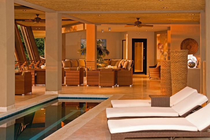 Covered terrace on Bartlett Home by SARCO Architects