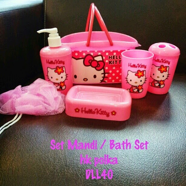 Set Mandi Hello Kitty Murah  Grosir Ecer Polka