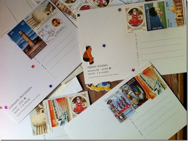 Postcards with stamps-blog post