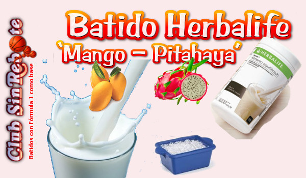 imagen de portada en mi Blog - Recetario de Batidos Herbalife con los Ingredientes del Batido Herbalife Mango Pitahaya