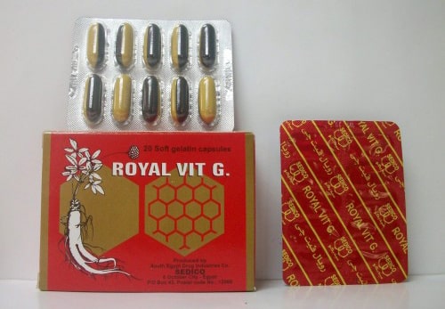 سعر ودواعي استعمال كبسولات رويال فيت جي Royal Vit G منشط عام