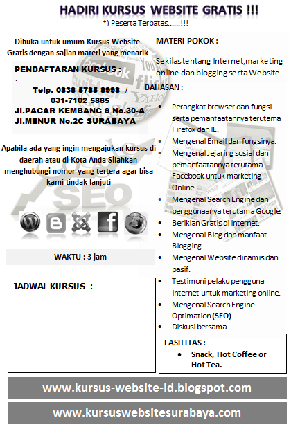 KURSUS WEBSITE INDONESIA