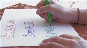 Draw Bubble Letters 1