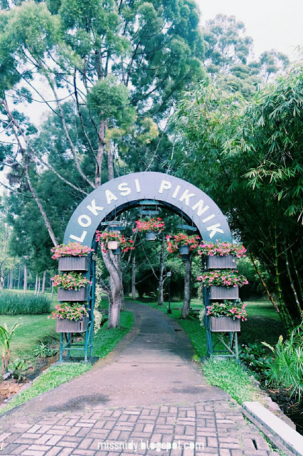 lokasi piknik di taman bunga nusantara