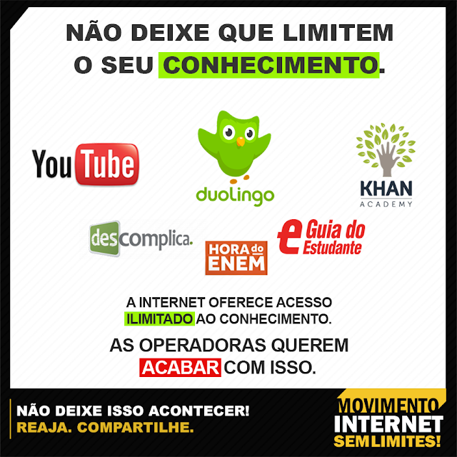 NÃO DEIXE QUE LIMITEM O SEU CONHECIMENTO