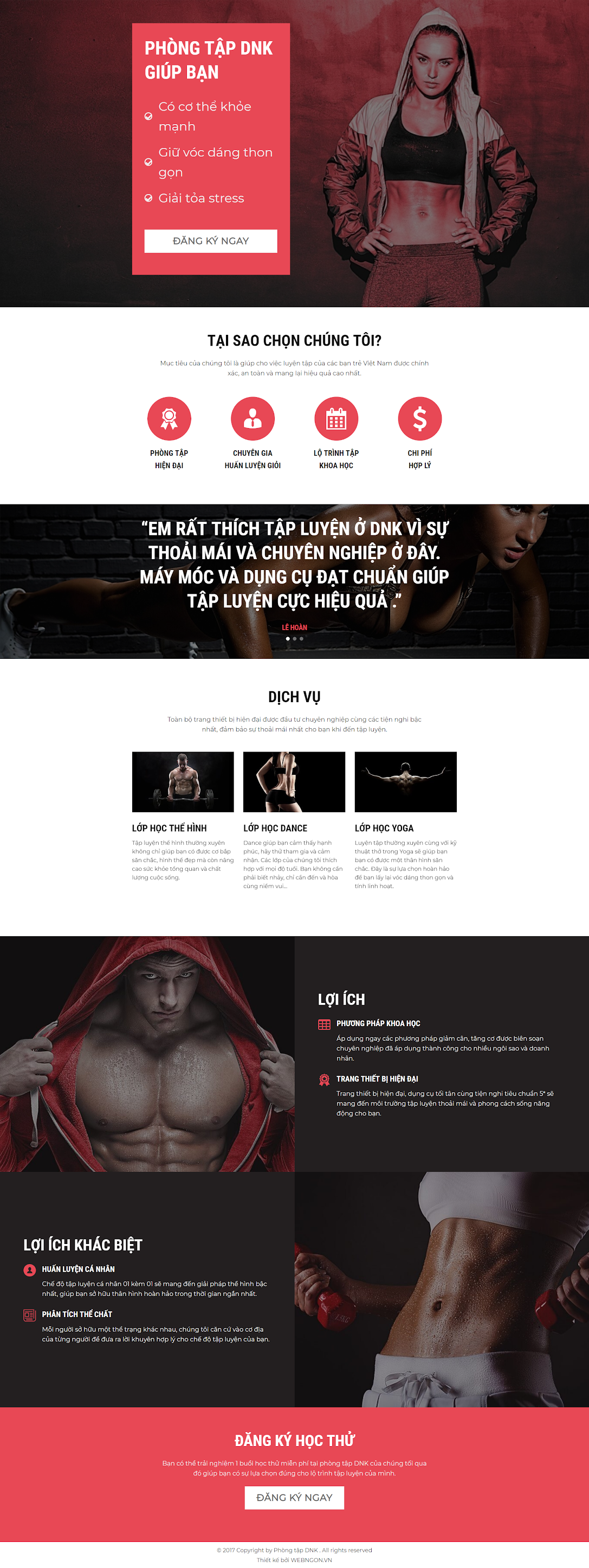 mẫu landingpage phòng gym wn025