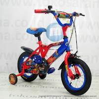 Sepeda Anak Wimcycle Superman 12 Inci Lisensi