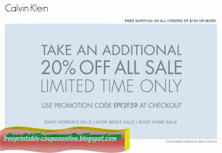 Free Printable Calvin Klein Coupons