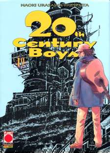 20th Century Boys 19 - 13 Aprile 2006 | CBR 215 dpi | Mensile | Fumetti | Manga | Seinen | Drammatico | Fantascienza
Numero volumi : 22
20th Century Boys è un seinen manga di Naoki Urasawa per la Shogakukan, mentre in Italia la pubblicazione è stata a cura della Planet Manga.
Nel 1968 un gruppo di bambini come gli altri, mentre a poco a poco scopriva la vita, giocava a costruirsi una base segreta ed a salvare il mondo.
Nel 1997 Kenji, quello che tra quei bambini sembrava il più energico, sognatore e determinato, a 35 anni si ritrova disilluso e rassegnato a gestire con la madre un piccolo emporio e ad accudire la figlia che sua sorella, ora scomparsa, ha avuto con un uomo sconosciuto.
Proprio lui però, alla strana morte di uno dei suoi amici di infanzia ed alla scomparsa di un famoso scienziato suo cliente, si ritrova ad indagare sull’attività di una strana setta che, guidata da un fantomatico «amico», sta usando come simbolo di riconoscimento proprio quel simbolo che i ragazzi usavano da piccoli. Ma il peggio, e Kenji non lo sa, deve ancora venire.
Agli inizi del 21esimo secolo un gruppo di persone viene acclamata dall’ONU come «coloro che hanno salvato il mondo». In un tempo indeterminato qualcosa di mostruoso ritorna per sconvolgere ancora la vita dei giapponesi.
Questa è la storia di un gruppo di ragazzi che ha salvato il mondo!