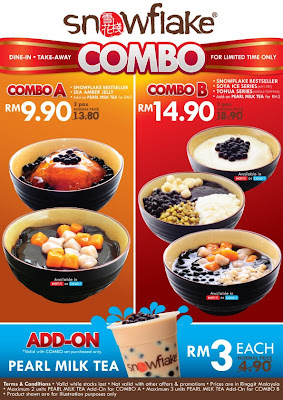 Snowflake Dessert: 2 Pax Combo For Only RM9.90