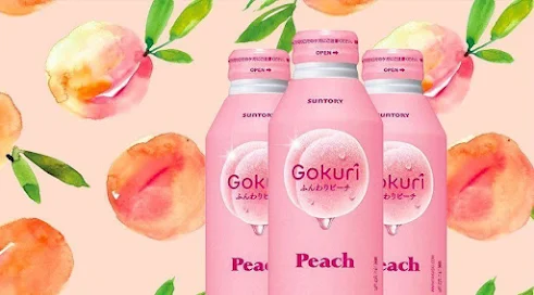 Gokuri Peach Juice Drink by Suntory