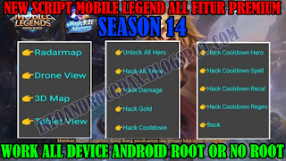 Script Premium Mobile Legend Season 14 64bit Full Fitur Patch Masha