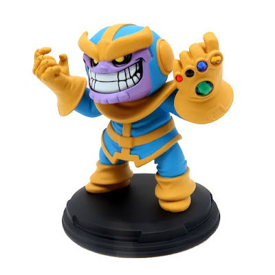 Thanos with Gems Animated Marvel Mini Statue by Skottie Young x Gentle Giant x Diamond Select Toys
