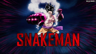 ワンピース アニメ 1069話 ルフィ ギア4 スネイクマン Luffy Gear 4 Snakeman | ONE PIECE Episode 1069