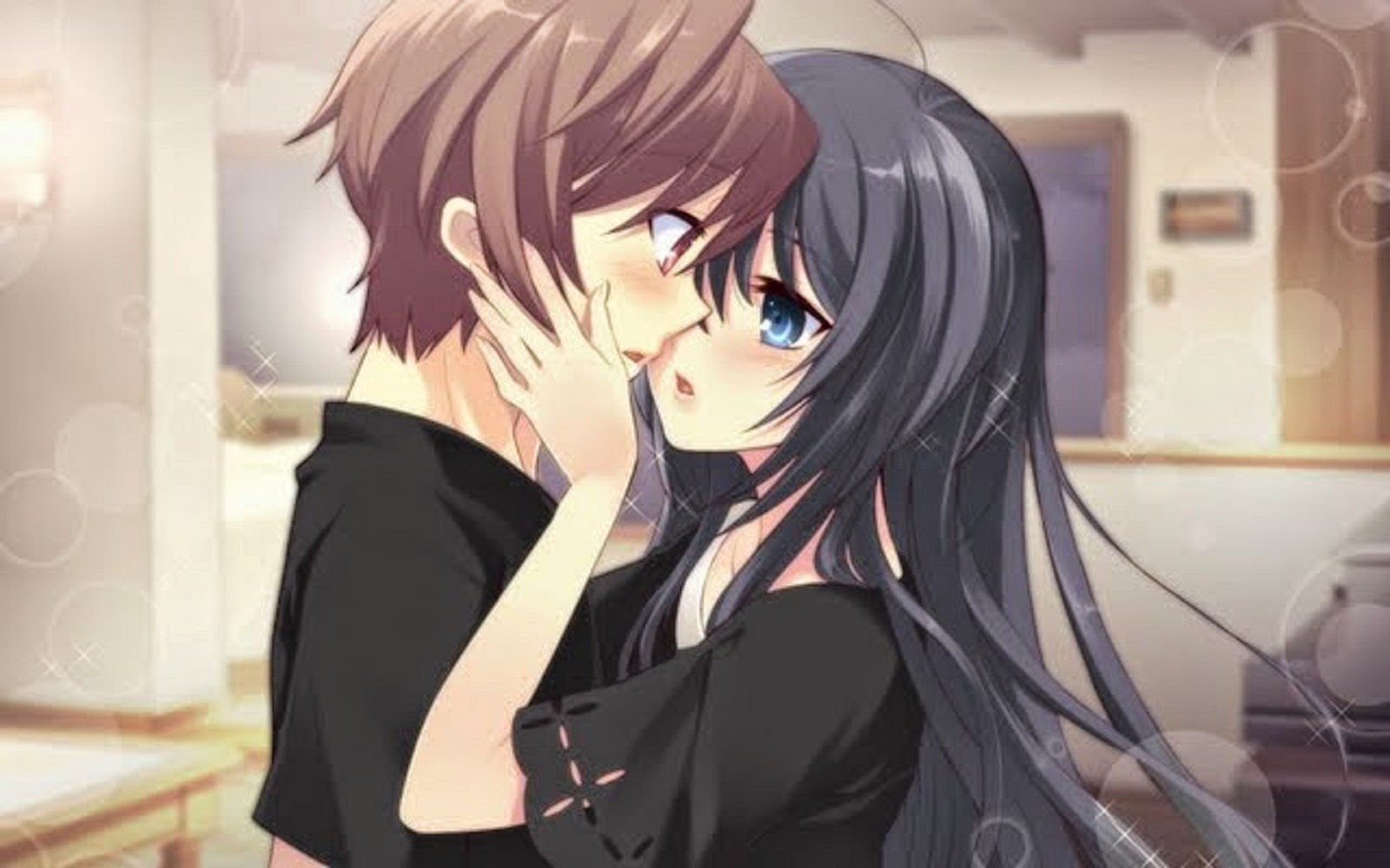 Anime Romantic Couple HD Wallpaper Free