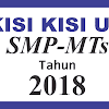 Kisi-Kisi Ujian Nasional (UN) SMP MTs Tahun 2018 (Download Pdf)