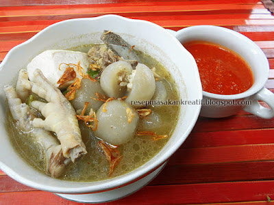 Resep Cilok Goang Kuah Kaldu Isi Ayam