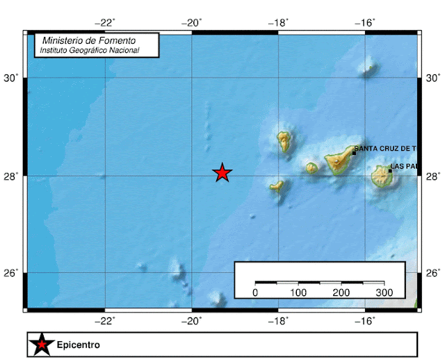 Terremoto Oeste Canarias 10 mayo 3,3 grados