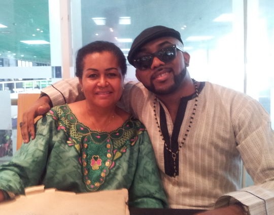 Banky W shares special moment with mother during Washington show