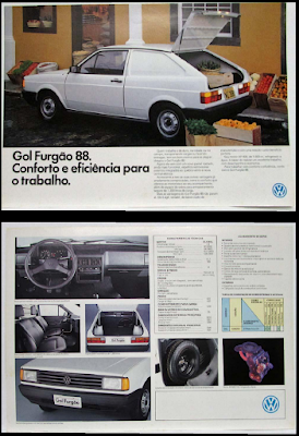 Folder VW Gol Furgão 88