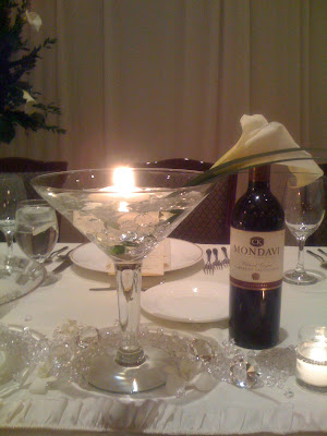 Martini Glass Centerpieces