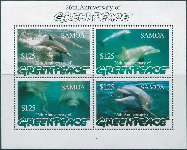 Samoa 1997 Greenpeace Dolphins