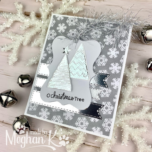 O Christmas Tree by Meghan features Festive Forest by Newton's Nook Designs; #inkypaws, #newtonsnook, #christmascards, #holidaycards, #cardmaking