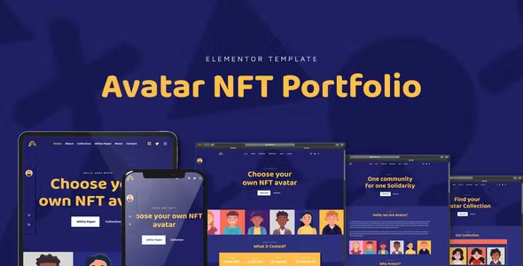 Best NFT Portfolio Elementor Template Kit