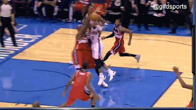 Westbrook and Nene Exchange Shoves, Get Ejected