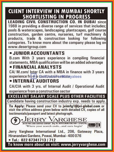 Leading Civil Construction co Jobs for Dubai