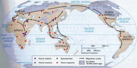 Migration of Early Humans