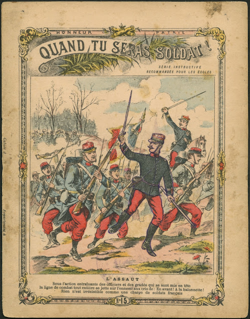 Série Quand tu seras soldat !, Papeteries de Clairefontaine, 1895 (collection musée)