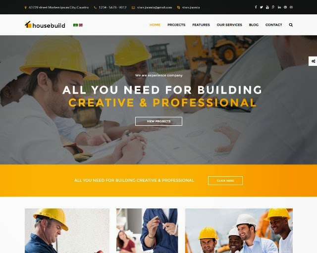 Housebuild - Construction Joomla Template 