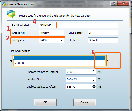 tutorial create second partition on sd card