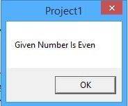 find even number in vb 6.0