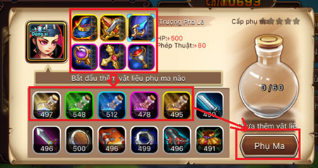 Hướng dẫn sử dụng Phụ Ma Trang Bị trong game LoL Arena