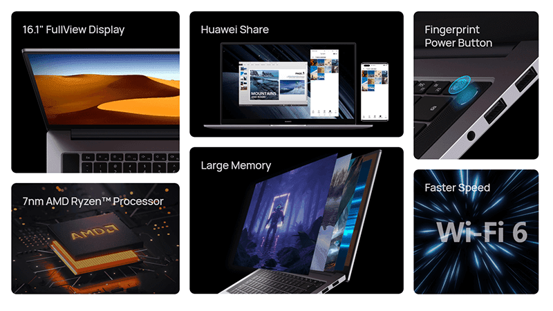 The features of MateBook D 16