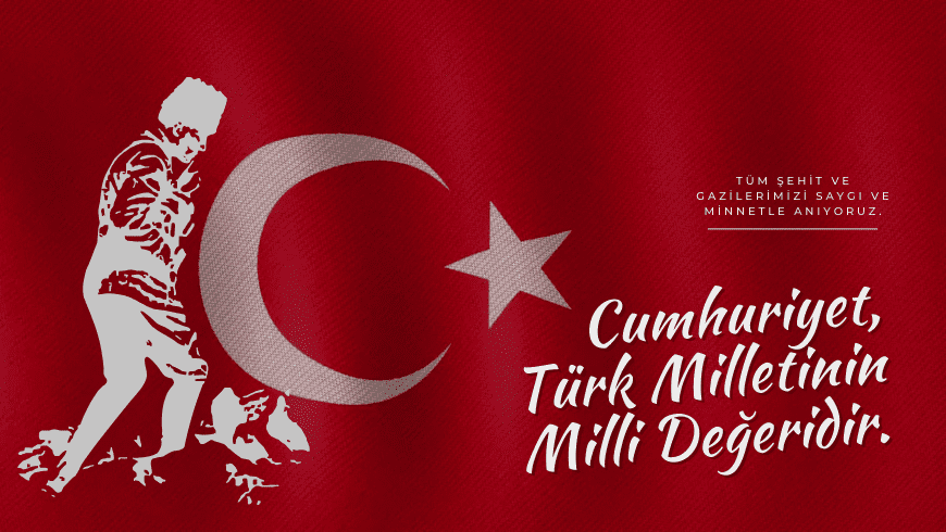 Cumhuriyet, Türk milletinin birlik ve beraberlik içinde kazandığı büyük bir zaferin simgesidir.