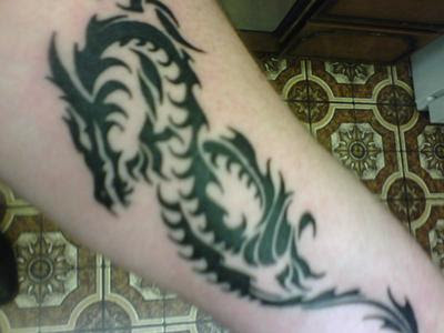 tribal dragon tattoos