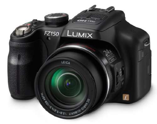 Panasonic DMC-FZ150K 12.1 MP Digital Camera with CMOS Sensor and 24x Optical Zoom (Black)