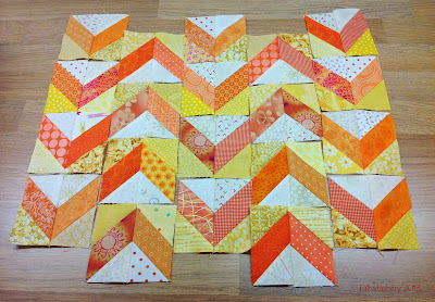 Part 2 - Celtic Solstice Quilt - Chevrons Bonnie Hunter