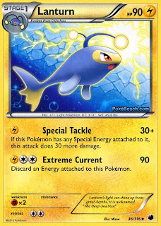 Lanturn Plasma Freeze Pokemon Card