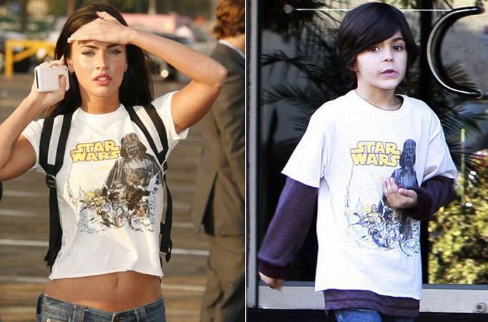 megan fox and brian austin green and son. Megan Fox Borrows T-Shirts