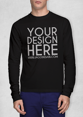 Download Download Mockup Kaos Lengan Panjang Gratis Cdr Eps Wsm Project