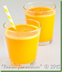 BATIDO DE ZANAHORIAS Y AGUA DE COCO