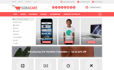 Sora Cart Blogger Template