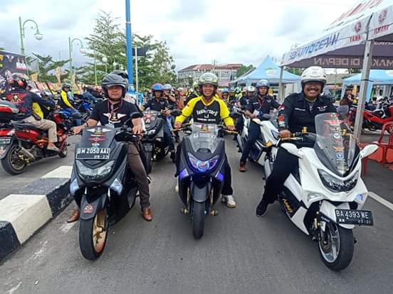 Wako dan Wawako Pariaman Kompak Hadiri 2 Tahun Aniversary Pariaman NMAX Riders